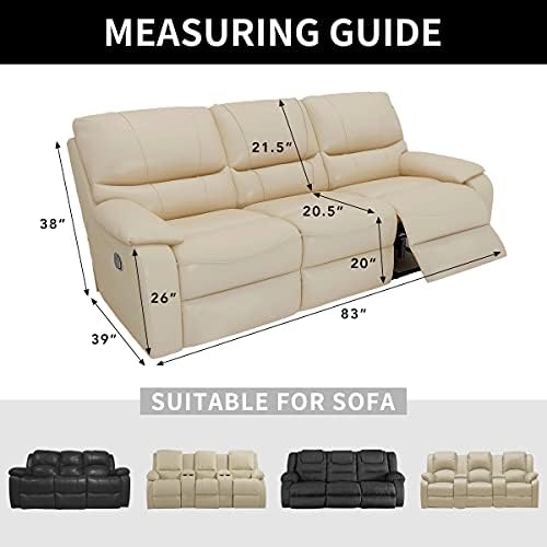 Easy-Going 100% Dual Waterproof Recliner Sofa Cover, 8-Pieces Stretch Relining - Image 6