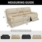 Easy-Going 100% Dual Waterproof Recliner Sofa Cover, 8-Pieces Stretch Relining - Image 6