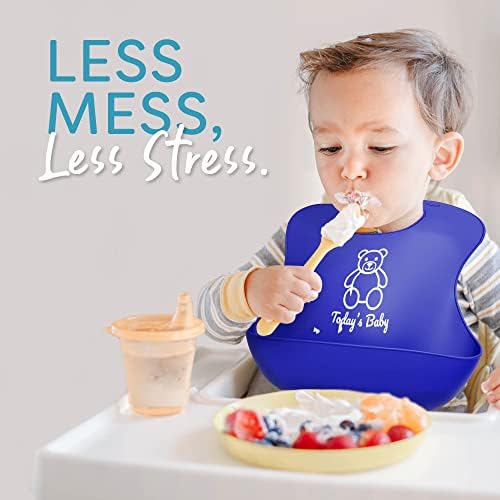 Silicone Bibs for Babies with Food Catcher - Image 5