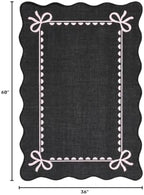 GarveeHome Scalloped Bow Rug 3x5 Washable Rug - Image 2