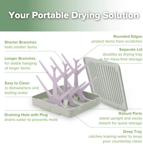 haakaa Portable Baby Bottle Drying Rack - Image 4