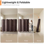 JOSTYLE Outdoor Privacy Screen 8-Panel Folding Room Divider Space Partition - Image 4