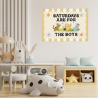 Boy Room Playroom Wall Decor Hanging Banner Boy Nursery Decor 30"x20" - Image 6