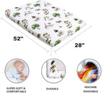 4 Pack Safari Jungle Animals Neutral Unisex Fitted Nursery Baby Sheets Set - Image 7