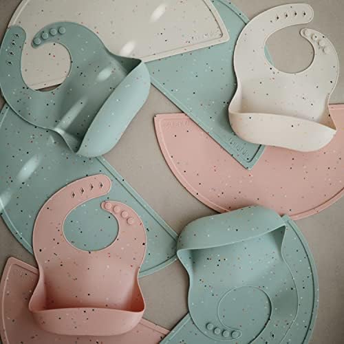 mushie Silicone Baby Bib | Adjustable Fit - Image 2