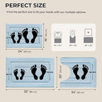 GRANNY SAYS Ivory Bathroom Rugs Set 3 Piece, Soft Microfiber Bath Mats - Image 2