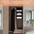 Hanging Closet Organizer and Shelves, 3 Shelves - Image 6