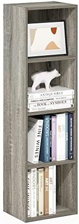 Furinno PASIR Book Shelf, 4-Tier Modern Bookshelf, Open Shelves Bookcase 9 x 12 by Furinno-FitsYourSpaceFitsYourBudget
