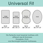 Stretchy Bassinet Sheet Set BROLEX 2 Pack Snug Fitted Cradle Fitted Sheets - Image 6