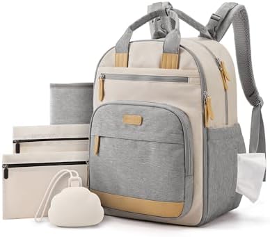 mommore Baby Diaper Bag with Waterproof Changing Pad by mommore