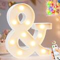 Pooqla LED Light Up Letters, Warm White and Colorful Lighted Marquee Letters by Pooqla