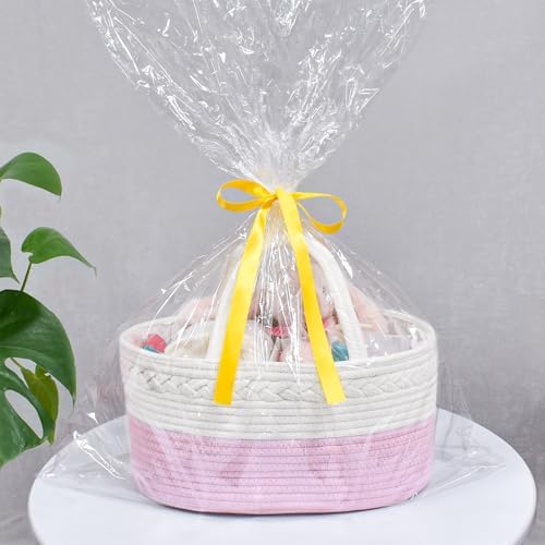 ABenkle Diaper Caddy Organizer, Rope Woven Storage Baske - Image 5