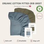 Crib Sheets, 100% Organic Cotton Muslin - Image 3