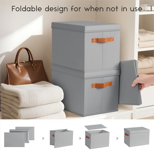 Homsorout Storage Bins with Lids - Image 3