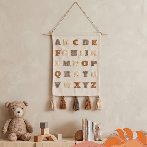 BrightRow Embroidery Alphabet Poster Hanger Frame Abc Posters - Image 5