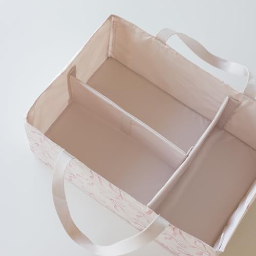 Tiny Twinkle Diaper Caddy Organizer – Foldable Baby Storage Basket - Image 7