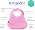 Magnetic Silicone Baby Bib – Waterproof, Dishwasher Safe, BPA Free Food-Grade - Image 3