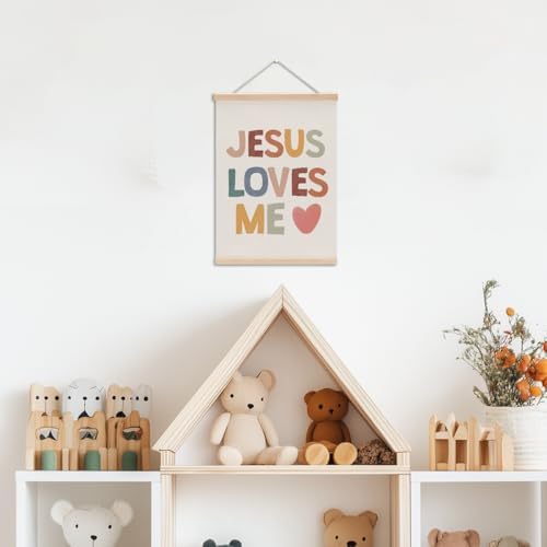 Christian Decor Boho Poster Hanger, Jesus Religious Wall Decor - Image 3