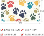 Shower Mat Non Slip 26.8 x 15.1 Inches, Dog Paws Bathtub Mat Shower Stall Mats - Image 4