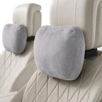 2 PCS Car Pillow for Driving Seat Soft Suede Headrest Neck & Lumbar Support by GoodpillowBetterdriver