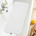 Extra Long Bathtub Mat Non Slip Bath Mat White 40"x16" Full Size by NaolotureHome