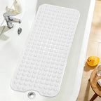 Extra Long Bathtub Mat Non Slip Bath Mat White 40"x16" Full Size by NaolotureHome
