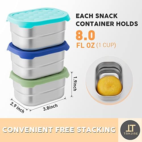 Tanjiae Small Stainless Steel Snack Containers - Image 4
