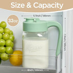 Mason Jar Pitcher, 32 oz, Glass Pitcher - Image 2