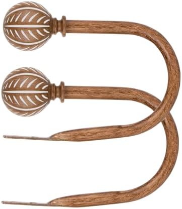 KAMANINA Wood Curtain Holdbacks 2pcs Small - Image 2