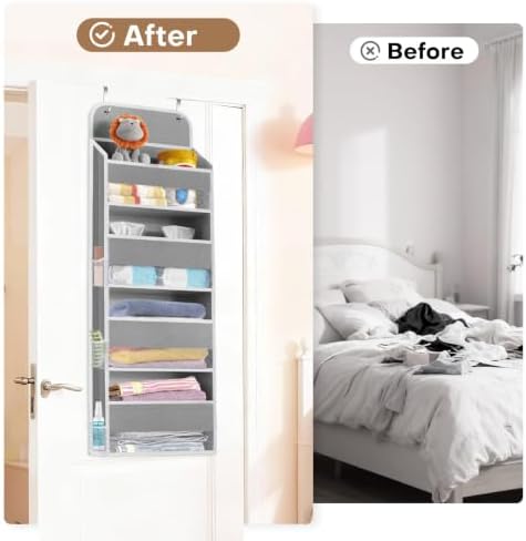 Over the Door Organizer, 4 Large Pocket Hanging Storage - Image 6