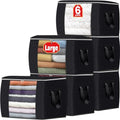 Fab totes 90L Clothes Storage, Foldable Thick Fabric Blanket Storage Bags by Fabtotes