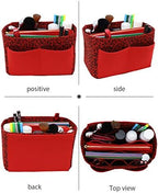 LEXSION Felt Purse Organizer Insert, Tote Bag Shaper Dividers - Image 5