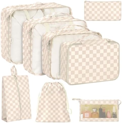 KPX 8 Set Packing Cubes for Travel, Luggage Packing Organizers Accessories by KPX