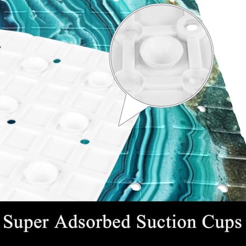 Bath Tub Shower Mat, Washable Bathtub Floor Mats, Suction Cups and Drain Holes - Image 3