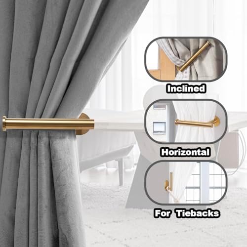 MaxMona Adhesive Curtain Holdbacks, No Drill Tie Backs, 2 Pack - Image 3