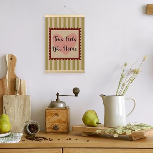 TLESKE This Feels Like Home Wall Art Poster, Trendy Retro Cozy Wall Decor - Image 6