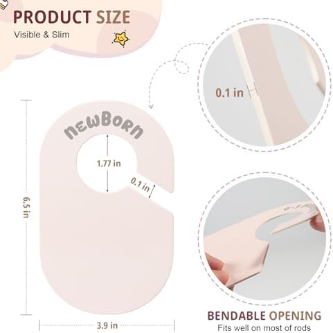 MEILIDY Double Sided Baby Closet Dividers - Image 5