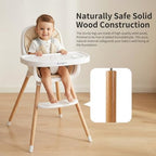 Babilous Wooden Baby High Chair - Image 2