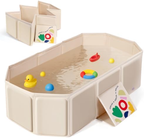 Orzbow Toddler Bathtub with Side Drain Plug, Portable by Orzbow-MakeParentingEasier