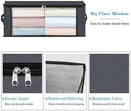 HomeHacks 3-Pack Clothes Organizer Storage Bags, 35L Storage Bins - Image 3