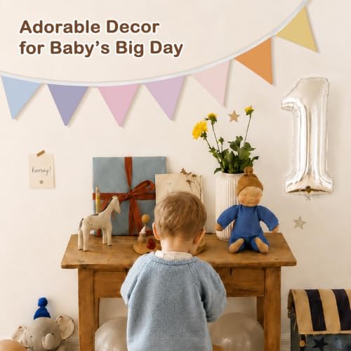 Playroom Wall Decor Pennant Banner Flags 5.5Ft Bunting - Image 6