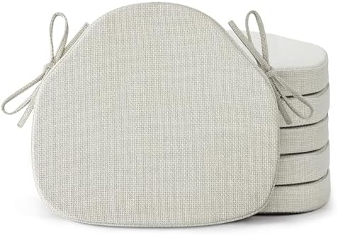 Shinnwa Dining Chair Cushions Set of 6, High-Resilience Foam Windsor Seat Pads by Shinnwa