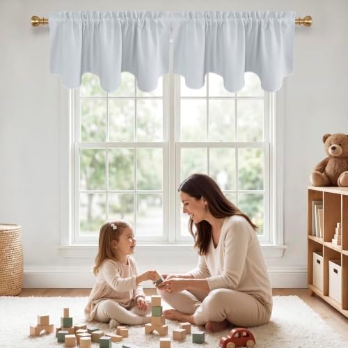 NICETOWN Greyish White Camper RV Curtain Valance by NICETOWN