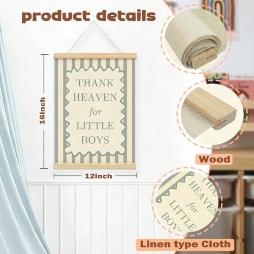 Boys Nursery Decor, Thank Heaven - Image 6