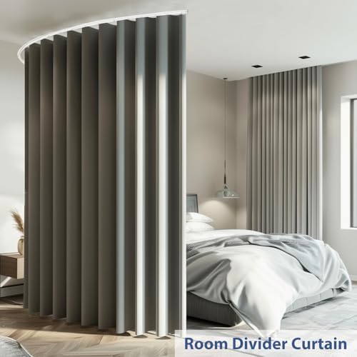 Room Divider Ceiling Mounted Curtains Track Sets Extra Wide Blackout Curtain - Image 4