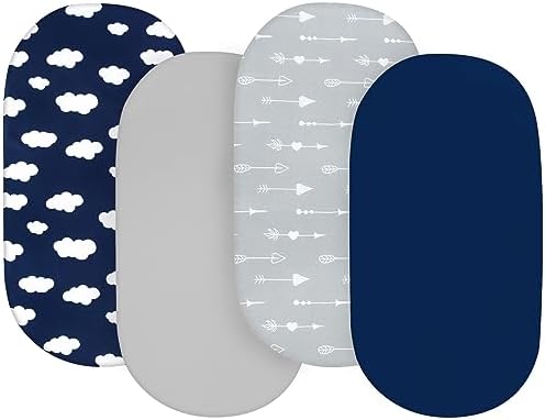 Baby Bassinet Sheets 4 Pack Fit - Image 2