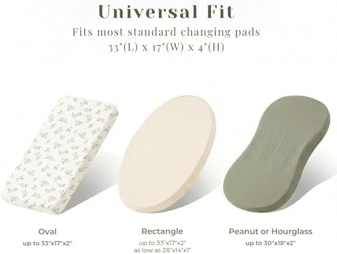 3 Pack Muslin Changing Pad Covers - Image 5