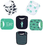 Maiwa 6 Pack Waterproof Cotton Baby Bibs - Image 5