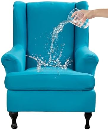 CRFATOP Wingback Chair Covers Wing Armchair Slipcovers by CRFATOP
