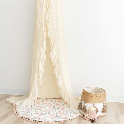 Crane Baby Crib Canopy, Boho Nursery Decor, Baby Room Decor, - Image 5